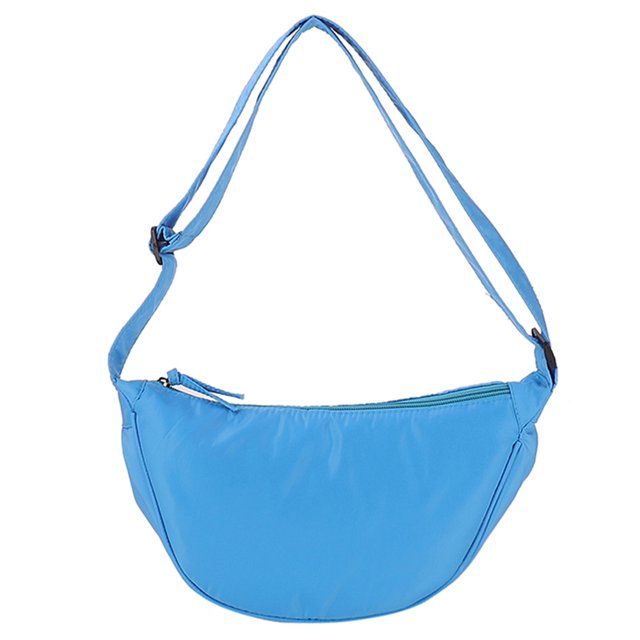 Bolsos Hombro para Mujer Bolsos Cruzados Nailon Media Bolsos Mano para Niñas (azul)