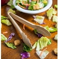 thumbnail image 2 of Soro Essentials- Set of 12- Polycarbonate 9” Tong Beige Color- Utility Tong with Scallop Edge Salad Serving Tongs Appetizers Tongs Small Kitchen Tongs for Party Coffee Bar Buffet Kitchen, 2 of 6