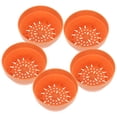 thumbnail image 2 of 6 macetas redondas de plástico japonesas de imitación de arcilla, para interior y exterior, para jardín (naranja, 12,5 cm), 2 of 8
