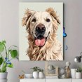 thumbnail image 4 of Toile Murale Portrait de Golden Retriever 15,75 X 11,81 Pouces, 4 of 8