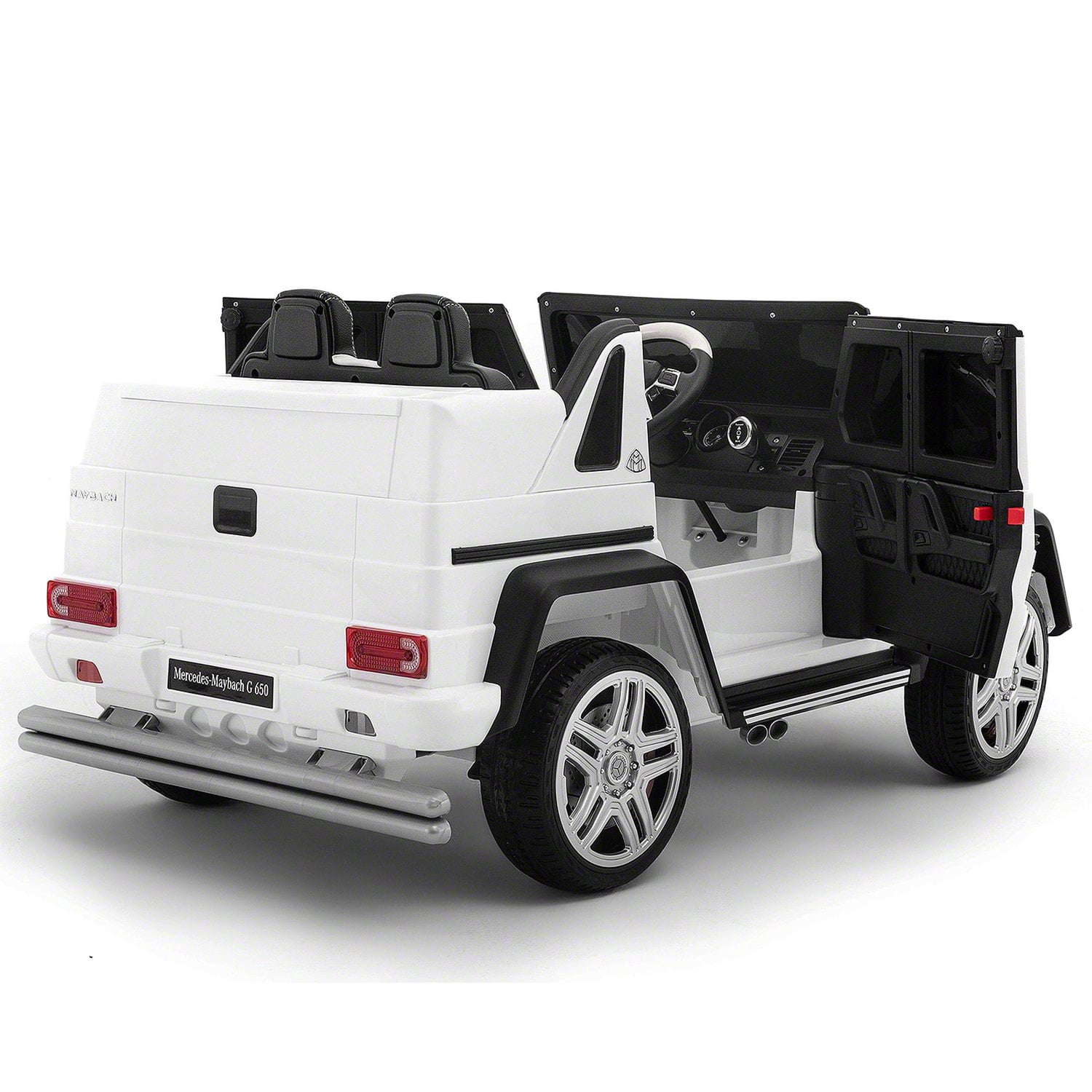 Moderno Kids White 12 V Mercedes Maybach G650 Powered Ride-On