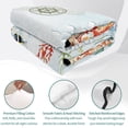 thumbnail image 4 of Twin Quilt Set 68''x86'', Coastal Blue Lightweight Summer Bedspread Coverlet Set with 2 Pillow Shams, Ocean Coral Starfish Shell Nautical Seagrass Breathable All Season Quilt Bedding for Dorm/Bedroom, 4 of 9
