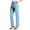 Light lue, variant on Women's Dress Pants Straight Leg usiness Trousers with Pockets High Waisted Stretch Work Pants for Yoga Casual