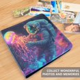 thumbnail image 4 of FORMRS 3 Ring Photo Album 4"x6" Self Adhesive Large Capacity PU Leather Cover, Space Astronaut, 4 of 8