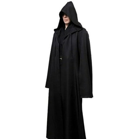 Cosplay Costumes Adult Men Hooded Robe Cloak Cape Costume Halloween Christmas Dress Black Brown