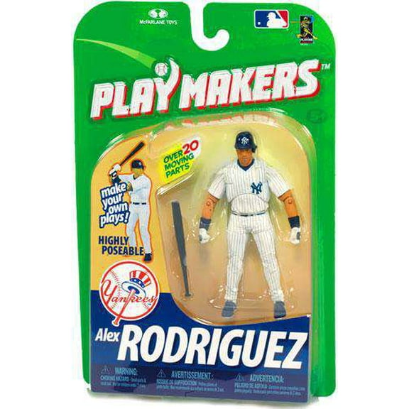 McFarlane MLB Playmakers Series 1 Alex Rodriguez Action Figure (Batting)