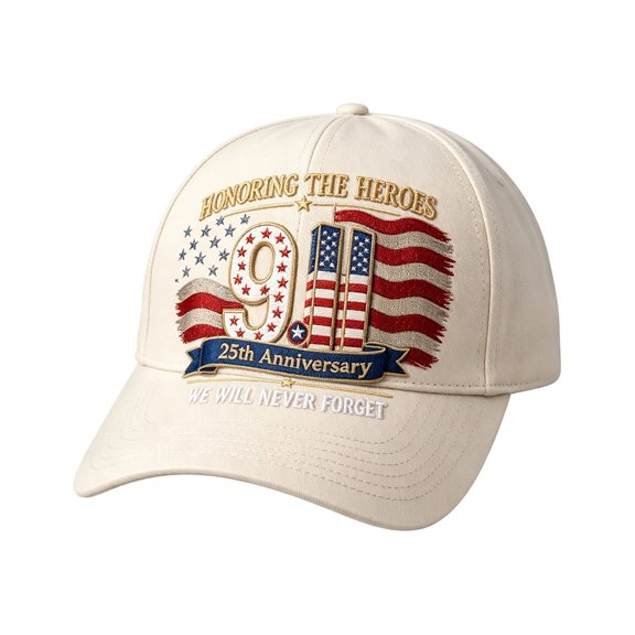 911 Memorial Unisex Baseball Cap, Honoring The Heroes 3D Printed Patriotic Hat, We Will Never Forget Adjustable Casual Hat for Men and Women