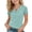 Mint Green, variant on WQNVRNR Girls Short Sleeve Tee- Fashion Casual Cotton Pleated V-Neck Cute Summer Tops Yellow Size 10