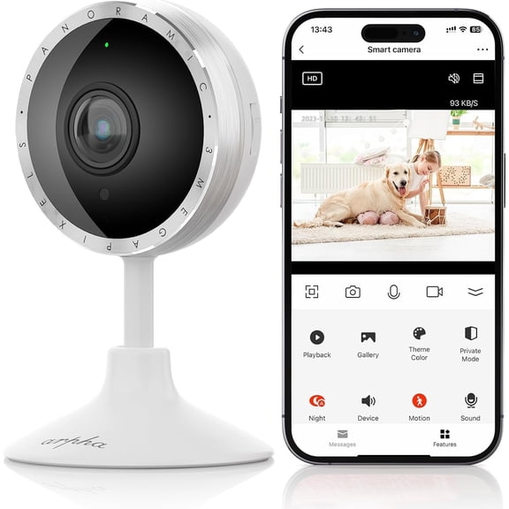 ARPHA P160 PIR Human Detection 2K 1 Channel 4 MP Video Surveillance Camera, White, 1