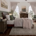 thumbnail image 3 of Savannah Queen Wood Low Profile Platform Bed in Walnut, 3 of 13