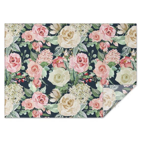 Pioneer Flower Rectangle Tablecloth 60"x84",Waterproof Polyester Rectangle Table Cloth, Wipeable Spillproof Polyester Tablecloth for Dining, Camping, Indoor and Outdoor