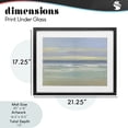 thumbnail image 4 of Stupell Industries Transitional Tranquil Coastal Morning Waves Black Framed Print Under Glass, 21 x 17, by Sally Swatland, 4 of 8