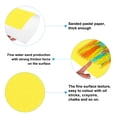 thumbnail image 3 of Uxcell 8.3x11.4 Papeles de arte pastel lijados de colores, amarillo, 10 piezas, 3 of 5