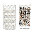 thumbnail image 5 of Wall Hanging Organizer Stuffed Animal Toy Net Hammock Nursery Plush Toy Storage Boho Macrame,purple, 5 of 5