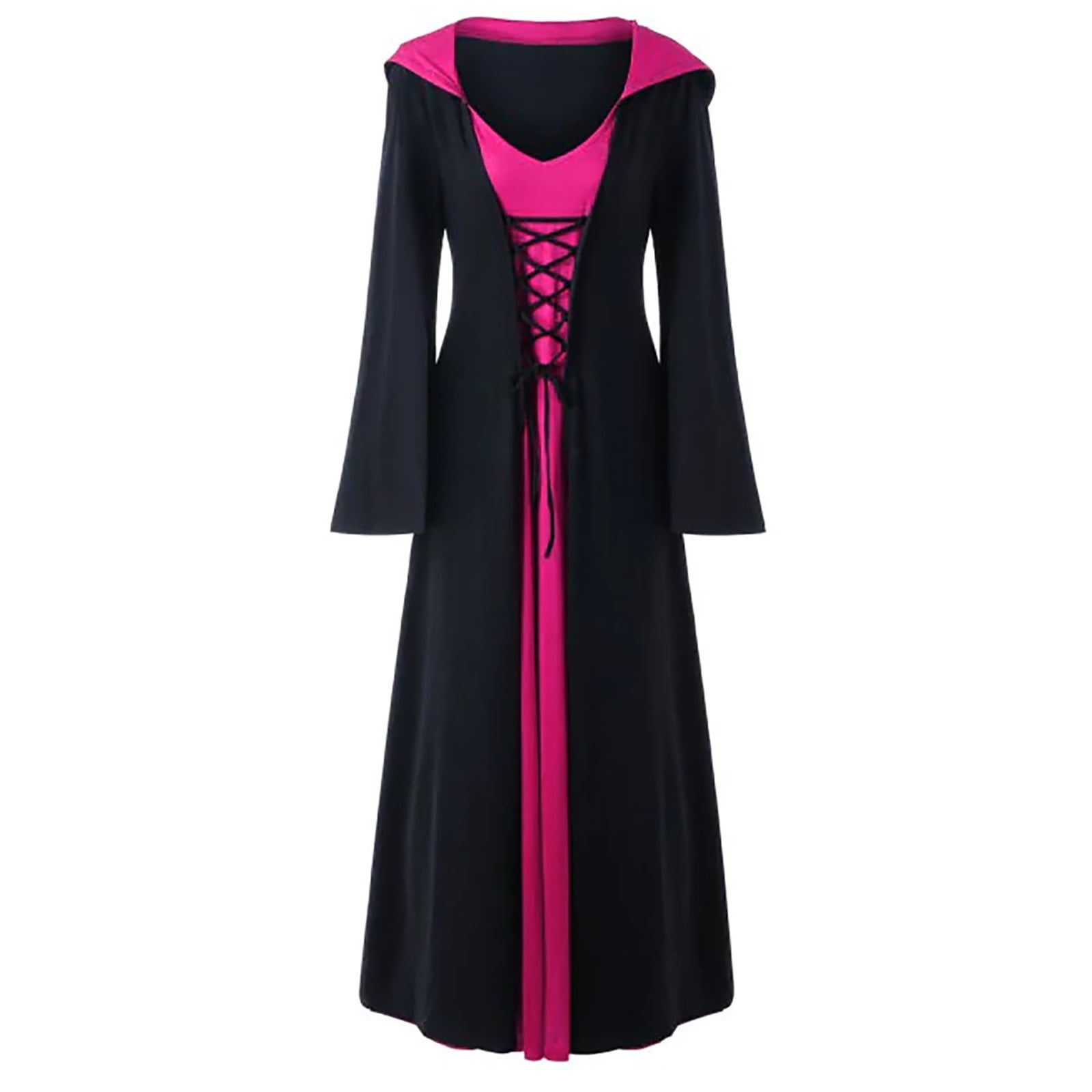 CFLVAEK Europe Gothic Dress Robe for Women Retro Hallows' Evening
