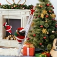 thumbnail image 3 of Fridja Christmas Decoration Santa Claus Electric Climbing Hanging Ladder Christmas Toys, 3 of 8