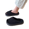 thumbnail image 4 of Willtoo Women Slippers House Bedroom Slippers Shoes Corduroy Open Toe Ladies Orthopedic Slides, 4 of 4