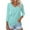 Mint Green, variant on Women's Fashionable Casual V Neck Slim Fit Long Sleeved Base Shirt Printed Top Round Neck Shirt Women's T Shirt Womens Athletic Tee Women Causal Shirts Spandex Shirt Women Hiking Shirts Women Loose T