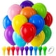 thumbnail image 1 of Globos de látex Bezente Rainbow de 12 pulgadas, paquete de 100, 1 of 7