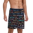 thumbnail image 2 of Sikiie Function Source Code1 Mens Pajama Shorts, Lightweight Lounge Pant with Pockets Soft Sleep Pj Shorts for MenXX-Large, 2 of 6