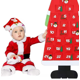 thumbnail image 3 of RV Calendario de Navidad de fieltro colgante decorativo de Papá Noel para niños DIY colgante de calendario de Papá Noel (rojo) Rojo Verde, 3 of 5