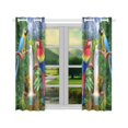 thumbnail image 2 of BSDHOME The Parrots Window Curtain Kitchen Curtain 26x39 inches (Two Piece), 2 of 3