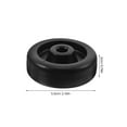 thumbnail image 2 of ETHZZLE 8 Pcs Roues de Remplacement pour Gym avec Rotation 360 Plastique Noir Installation et Retrait Faciles, 2 of 8
