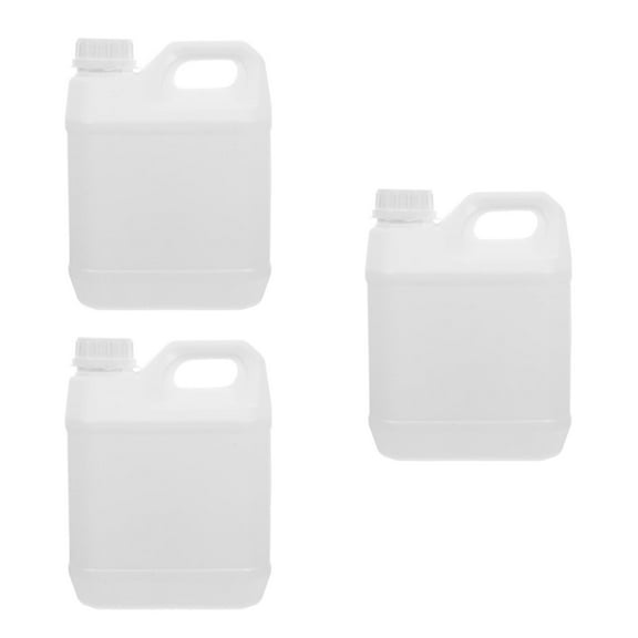 Hemoton 3pcs Plastic Bucket with Cap Heavy Duty Plastic Bucket Reusable Plastic Jug Plastic Gallon Jar with Handle Empty Storage Container Multifunctional Jug