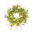 thumbnail image 2 of Guirnalda de flores artificiales Cateissary margaritas decoración colorida de hojas de eucalipto, 2 of 6