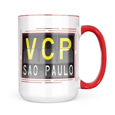 

Neonblond VCP Airport Code for Sao Paulo Mug gift for Coffee Tea lovers