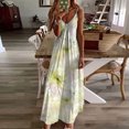 thumbnail image 1 of FcBaudy Camisole Sans Manches Col en V, Robes d'Été pour Femmes, Robes Décontractées Mode Imprimée Camisole Sans Manches Robe Femme, 1 of 5