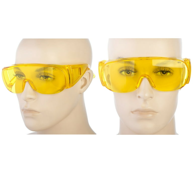 Large top yellow sunglasses