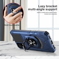 thumbnail image 2 of Compatible for TCL ION X Case/TCL ION V Case with Tempered Glass Screen Protector [Military Grade] Ring Car Mount Kickstand Shockproof Hard Phone Case - Blue, 2 of 7