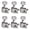Silver, variant on 6 Pieces Guitar String Tuning Pegs Semi-closed Tuning Machine Machine Heads Tuners for Electric Guitar Acoustic Guitar(6 Right, Silver)