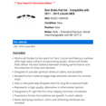 thumbnail image 2 of Rear Brake Pad Set - Compatible with 2011 - 2015 Lincoln MKX 2012 2013 2014, 2 of 2