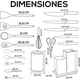 thumbnail image 2 of Juego 19 Utensilios de Cocina de Silicona Antiadherentes Resistentes al Calor con Espátula, Tabla de Cocina, Cuchillos, Cucharones, Pinzas, Batidor y Bote Organizador Ideal para Regalo (Negro), 2 of 6