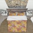thumbnail image 2 of Designart 'Vintage Wild Red, Pink and Purple Flowers' Abstract Duvet Cover Set, 2 of 4