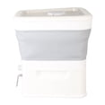 thumbnail image 4 of Dry Rice Dispenser Container, Antiskid 11L Foldable Rice Container Automatic Rice Discharge  For Home White, 4 of 8