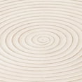 thumbnail image 7 of 2-Piece Modern Farmhouse Living Room Coffee Table Set, Round Table Natural Finish with Handcrafted Wood Ring Motif, White, 7 of 7