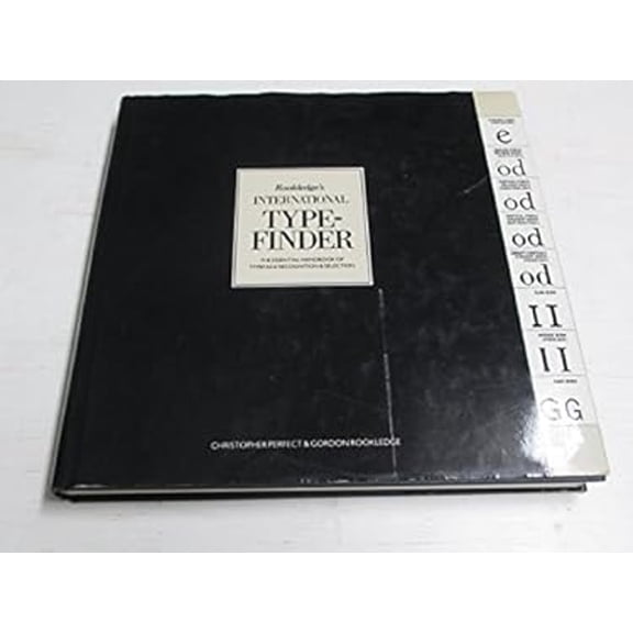 Pre-Owned Rookledge's International Typefinder : The Essential Handbook of Typeface Recognition and Selection (Hardcover) 9780913720455