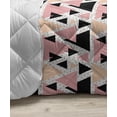 thumbnail image 3 of Geometric Down Alternative Comforter, Zig Zag Herrigbone Pattern Vertical Diagonal Short Stripes Chevron Simplistic, Microfiber Quilt for All Season, 5 Sizes, Black White, by Ambesonne, 3 of 3