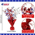 thumbnail image 4 of Patriotic Red, White & Blue Star-Burst Balloon Weights Centerpiece | Table Decor for Veterans Day Independence Day 4th of July | Party Decorations Supplies 12.2in / 5.7cm Pkg/1, 4 of 5