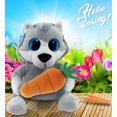 thumbnail image 6 of DolliBu Happy Easter Big-Eyed Wolf Plush  with Carrot - Cute Stuffed Animals with Carrot Plush Toy, Perfect Easter Gift, Spring Easter Plush Animal - 6 Inches, 6 of 7