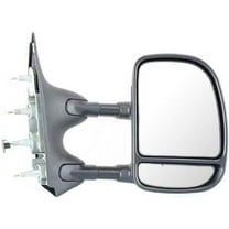Kool Vue Towing Mirror Compatible With 2003-2016 Ford E-450 Super Duty 2003 E-550 Right Passenger Side w/ Blind Spot Corner Glass Textured Black