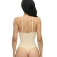thumbnail image 3 of SWSMCLT Women's Backless Shapewear Thong Tight Bodysuit Shapewear Body Shaper Sexy Plunge Back Smoothing Nude 14, 3 of 4