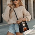 thumbnail image 4 of Kuiaobaty Ghost Pumkin Candy Print Crossbody Bag for Women Travel, Portable Waterproof Vegan Leather Hobo Purse Crossbody with Adjustable Strap, Multi Pockets Sling Handbag for Halloween, 4 of 7