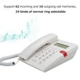 thumbnail image 4 of Dadypet Battery-free Desktop Landline Telephone with Caller ID LCD Screen White, 4 of 7