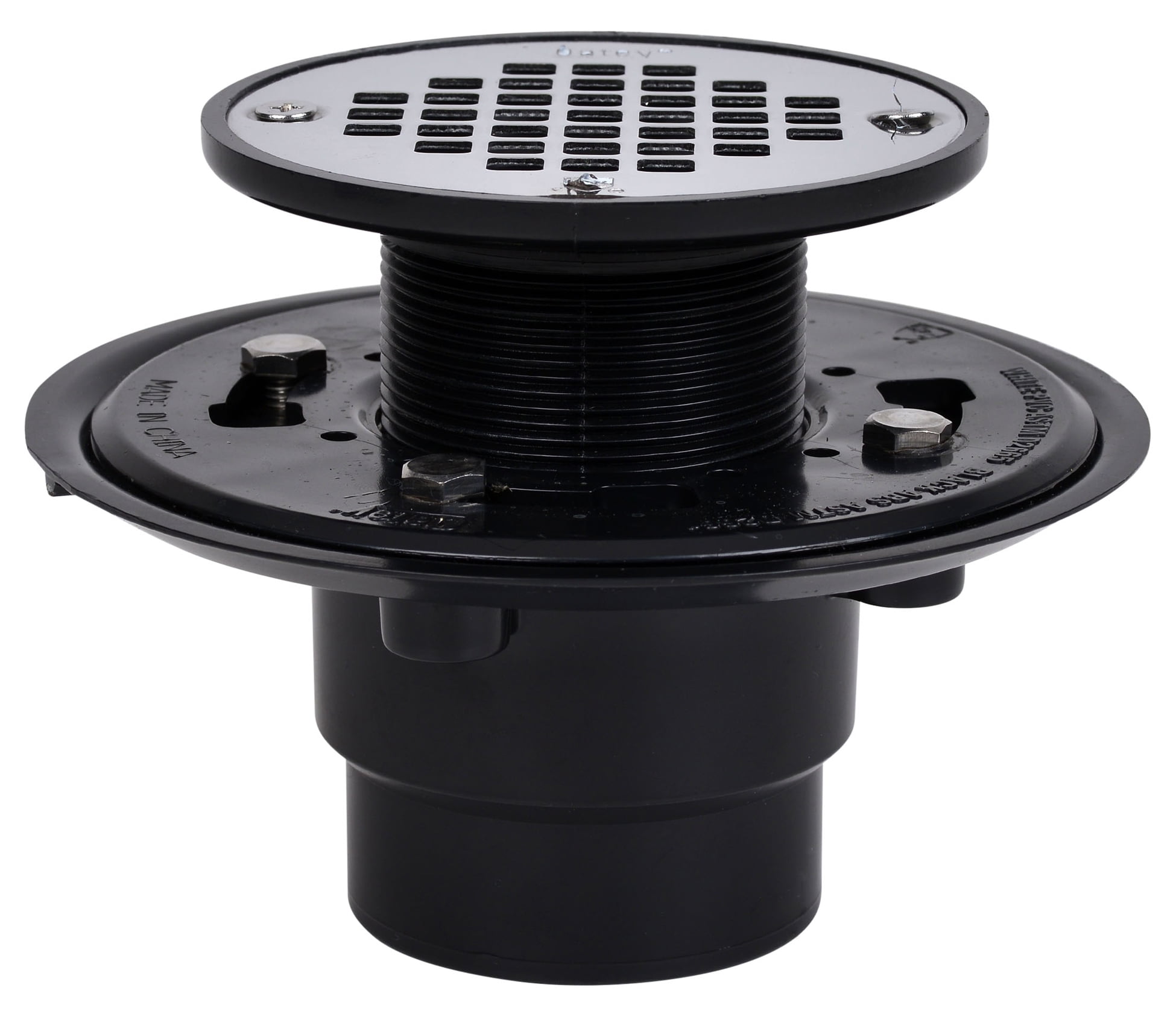 Oatey 42262 2" Or 4" ABS Shower Drain With Round Stainless Steel Screw