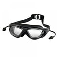 thumbnail image 1 of Lunettes de Natation avec Bouchons d'Oreilles pour Hommes et Femmes - Verres Anti-Buée Bretelles Ajustables Lunettes de Natation Imperméables Lunettes de Piscine, 1 of 7