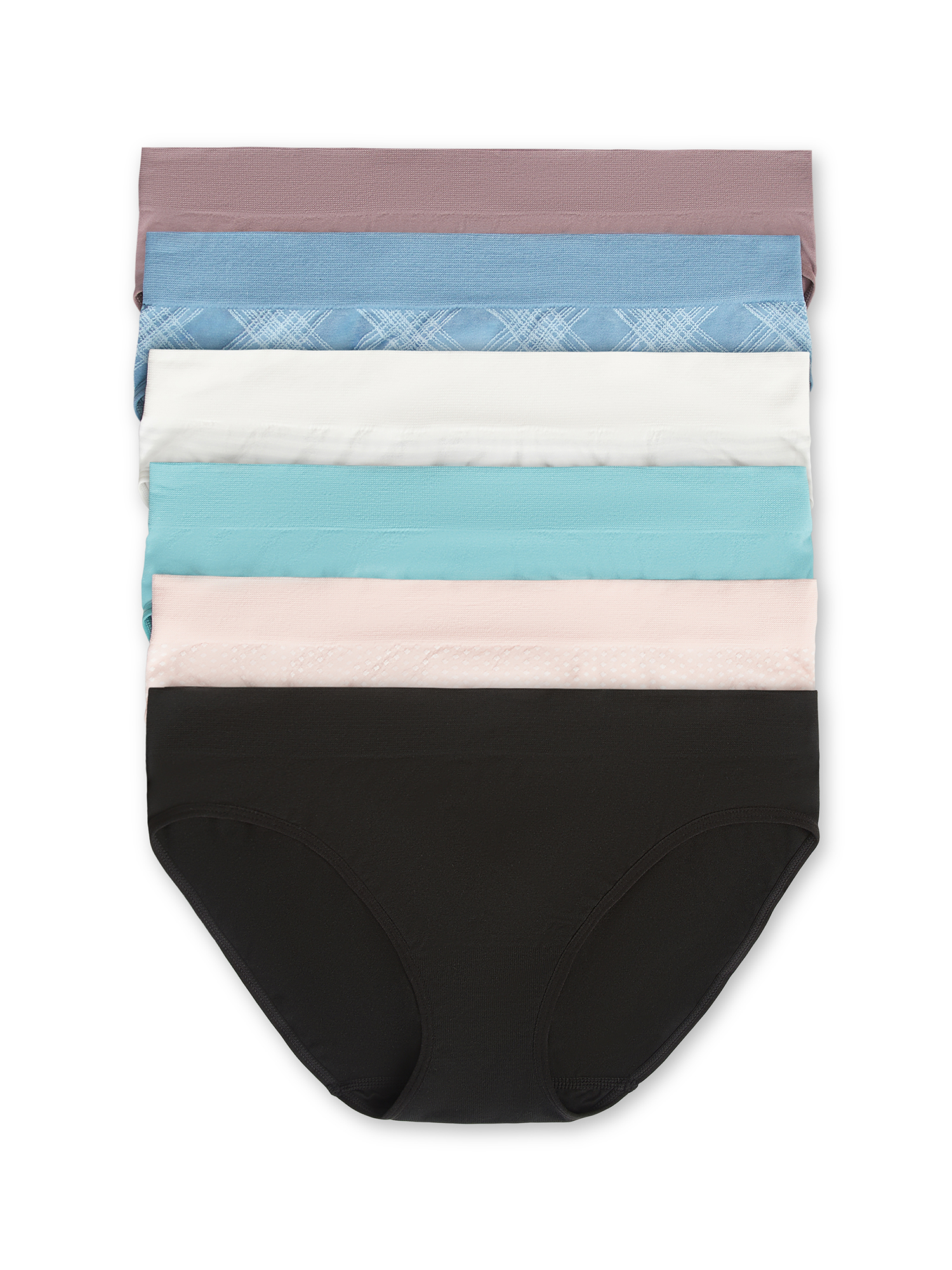 Joyspun Women's Seamless Bikini Panties, 6-Pack photo 1